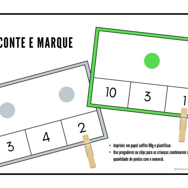 Jogo: Conte, Marque e Registre