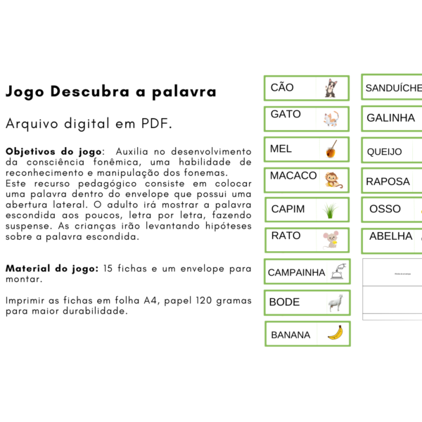 Jogo: Descubra a palavra