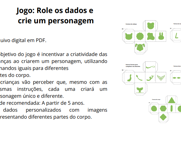 Jogo: Role os dados e crie um personagem