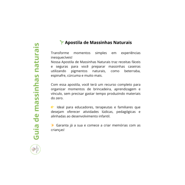 Apostila de massinhas naturais