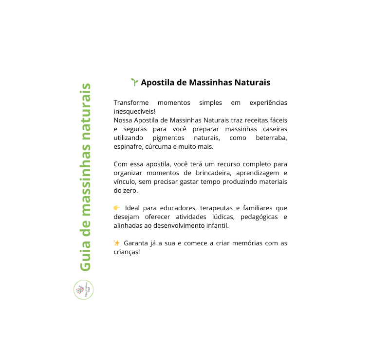 Guia de massinhas naturais Mãos criativas brasil