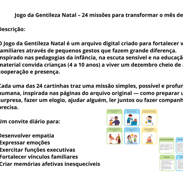 Jogo da gentileza NATAL