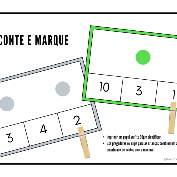 Jogo: Conte, Marque e Registre