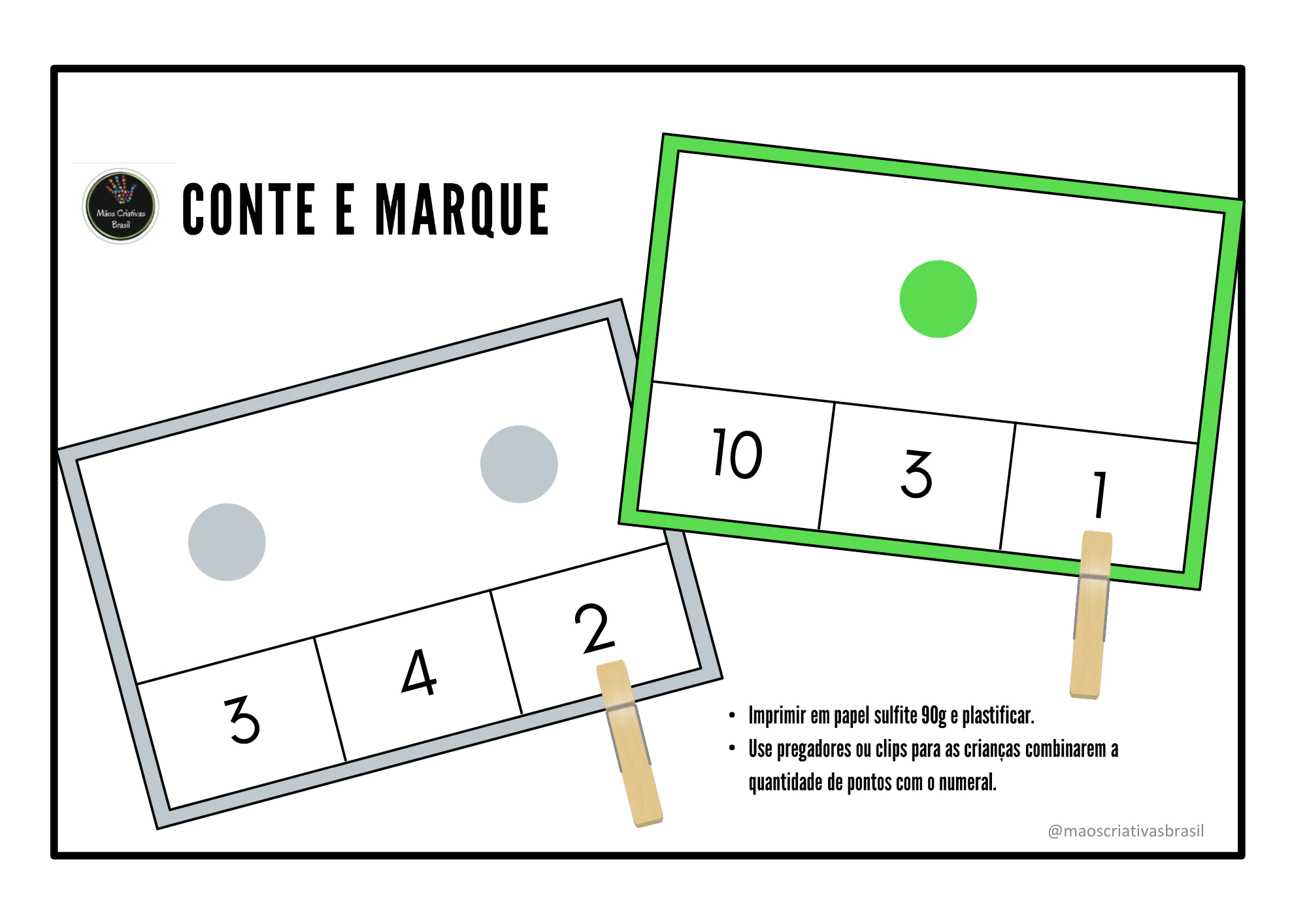 Jogo: Conte, Marque e Registre