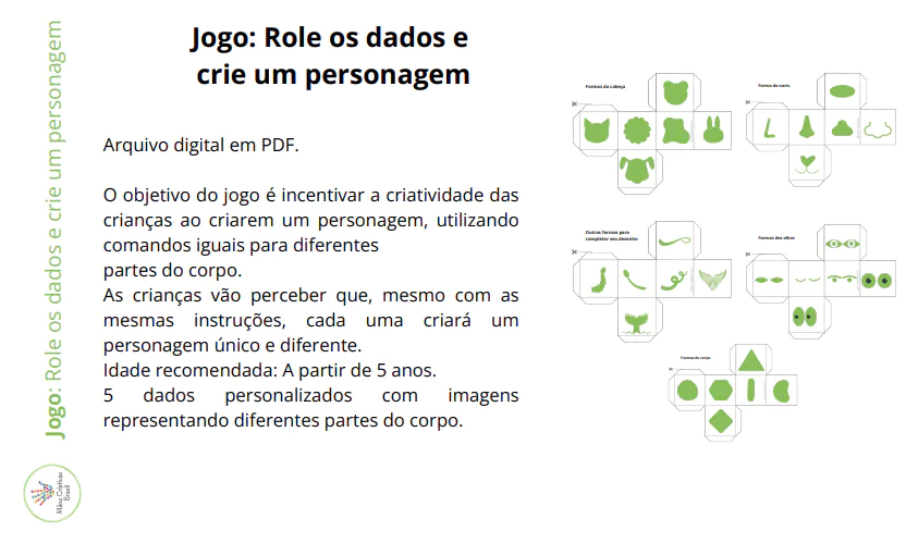 Jogo: Role os dados e crie um personagem