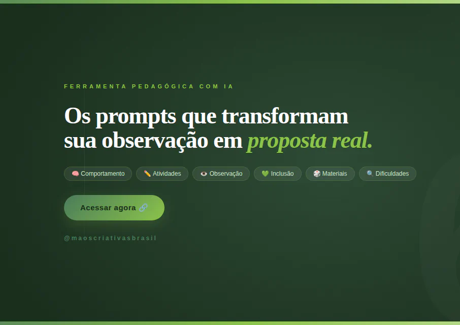 Planejamento sem Sofrimento  Transforme sua observação em proposta real