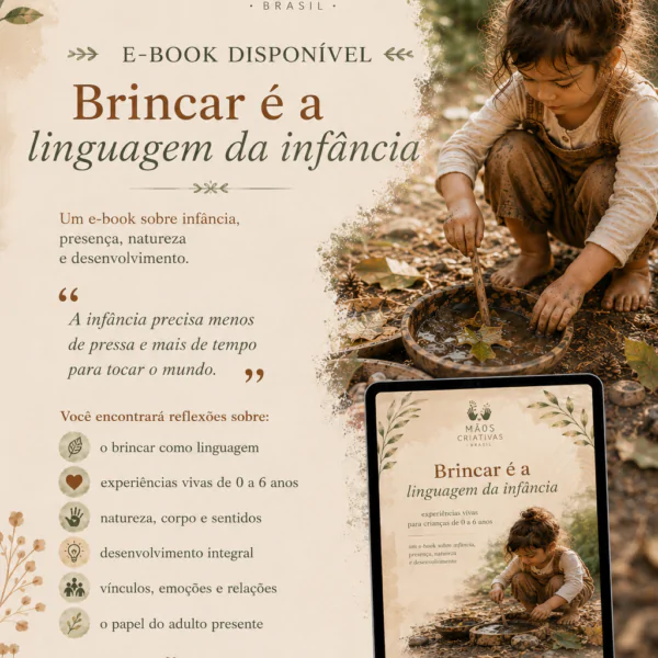 E-book Brincar é a linguagem da infância